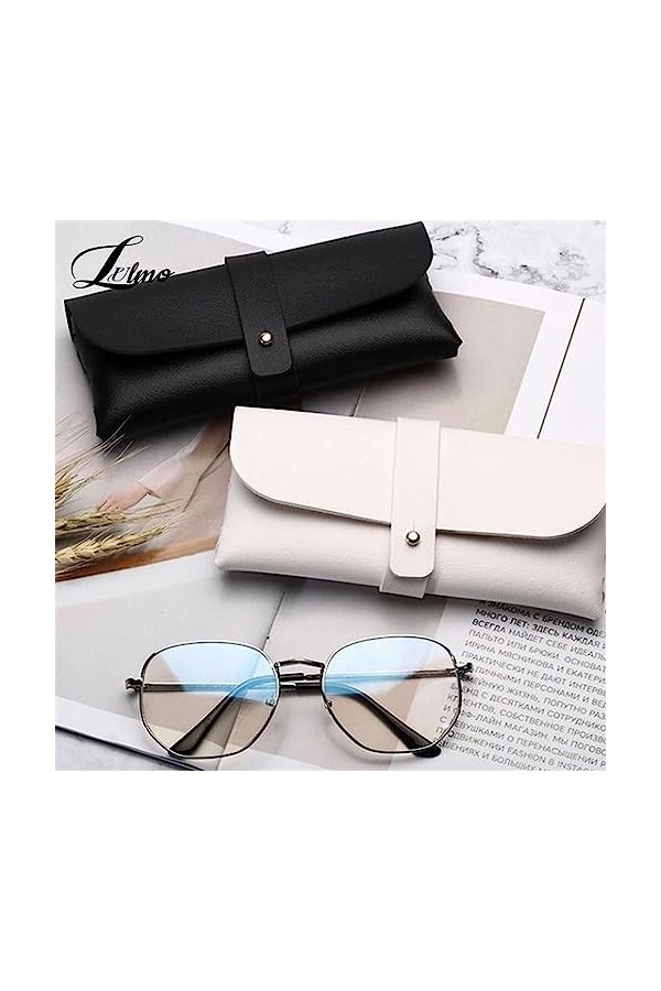 Étui à lunettes femmes cuir souple lunettes sac Portable lunettes de soleil boîte sac Color : As Pic Show-03, Size : 1SIZE 