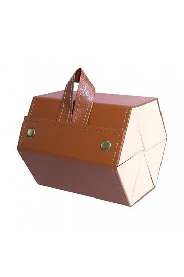 Fonowx Étui de rangement pour lunettes de soleil de voyage multiples, boîte de rangement pliable en cuir PU pour hommes et fe