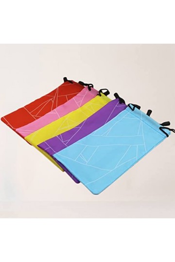 NUOBESTY Lot de 15 sacs avec cordon de serrage pour lunettes de vue pour le nettoyage de bijoux de mariage aléatoires pour lu