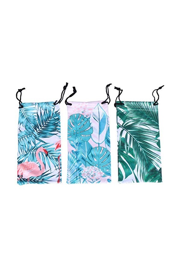 3 Pièces Sac à Lunettes Organisateur De Voyage De Lunettes De Soleil Étuis à Lunettes Femme Pochette Souple Pour Lunettes De 