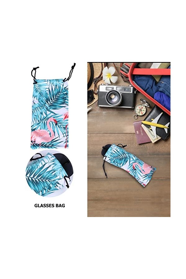 3 Pièces Sac à Lunettes Organisateur De Voyage De Lunettes De Soleil Étuis à Lunettes Femme Pochette Souple Pour Lunettes De 