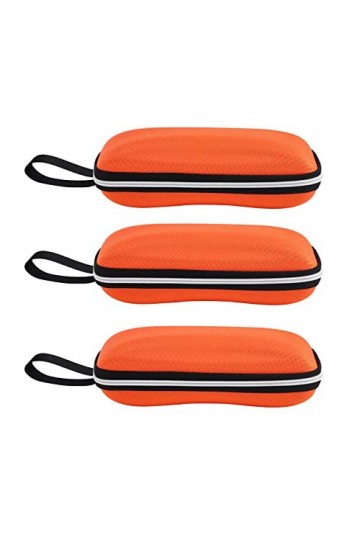 molshine 3 pièces étui à lunettes de soleil à coque dure portable, étui à lunettes de voyage à glissière pour femmes hommes s