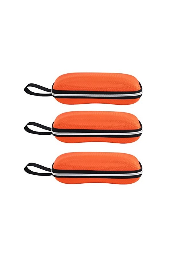 molshine 3 pièces étui à lunettes de soleil à coque dure portable, étui à lunettes de voyage à glissière pour femmes hommes s