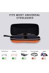 molshine 3 pièces étui à lunettes de soleil à coque dure portable, étui à lunettes de voyage à glissière pour femmes hommes s