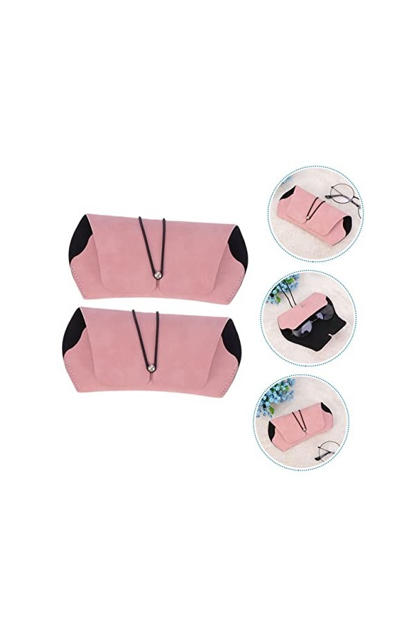 GALPADA 2 Pièces Boîte De Rangement De Lunettes De Soleil Étui À Lunettes Souple Étui À Lunettes De Soleil De Voyage Lunettes