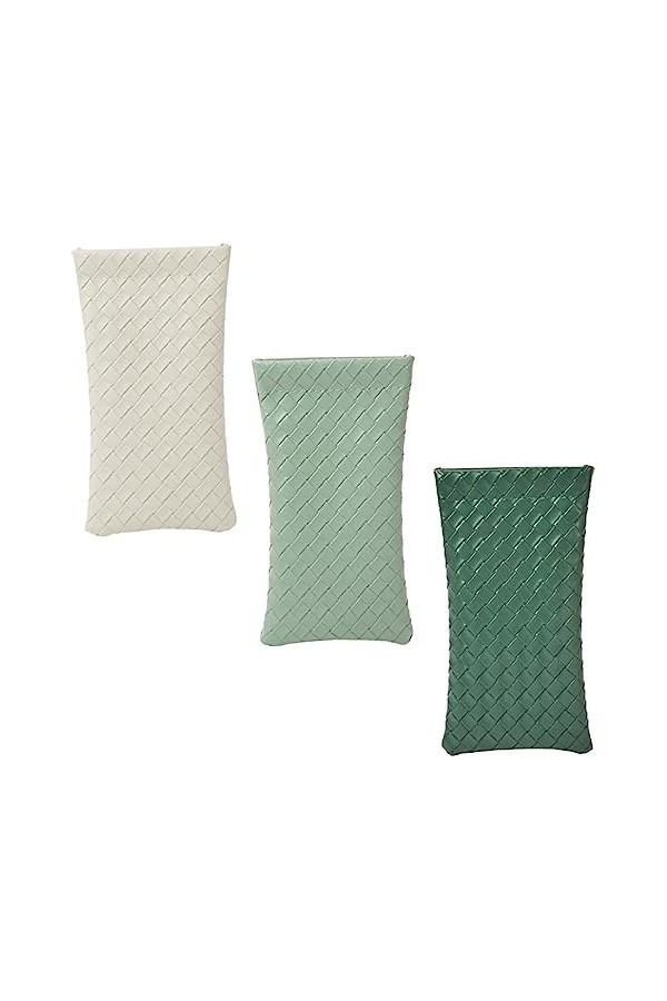 ADOCARN 3 Pièces Sac à Lunettes Étuis à Lunettes Portables Étui à Lunettes Portatif Étui à Lunettes Compressible Pochette De 