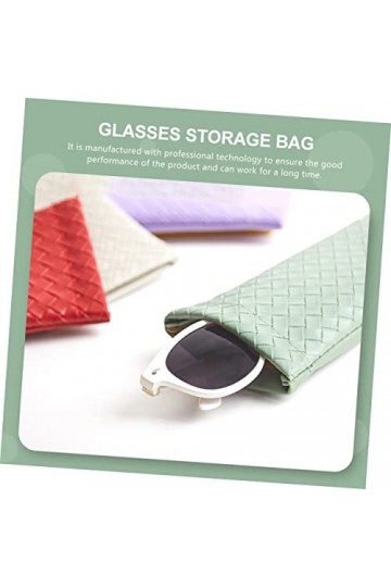 ADOCARN 3 Pièces Sac à Lunettes Étuis à Lunettes Portables Étui à Lunettes Portatif Étui à Lunettes Compressible Pochette De 