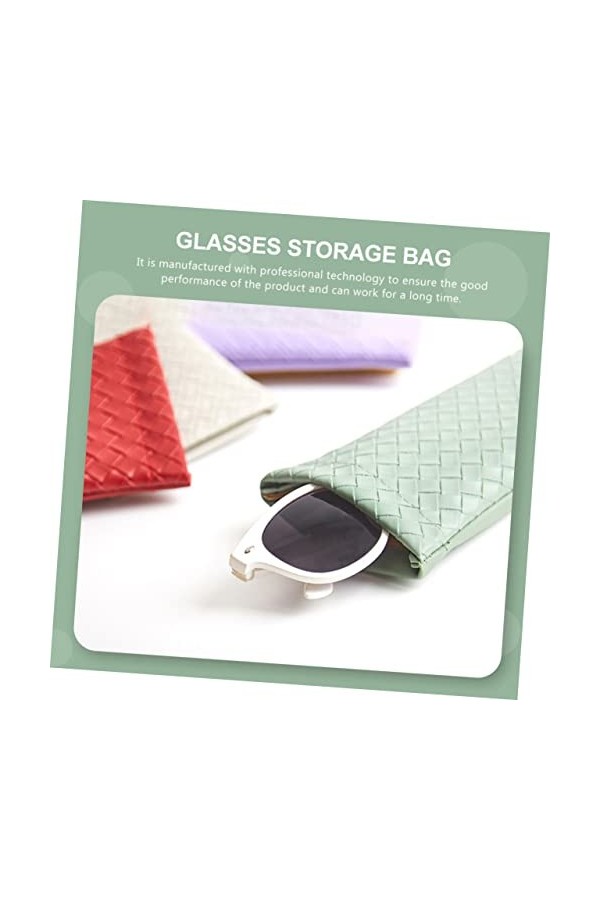 ADOCARN 3 Pièces Sac à Lunettes Étuis à Lunettes Portables Étui à Lunettes Portatif Étui à Lunettes Compressible Pochette De 