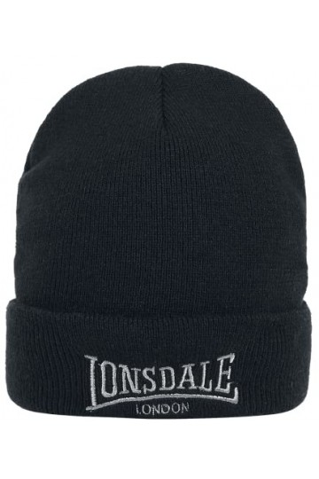 Lonsdale Dundee Bonnet Beanie, Noir, Taille Unique Mixte