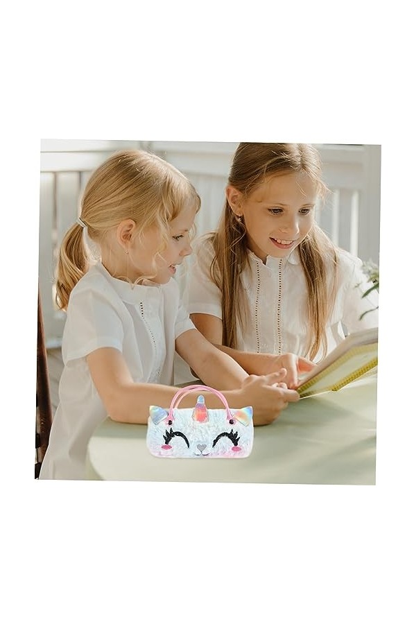 Hoement Étuis Pour Lentes Licorne À Lunettes Sac À Main Le Sac Fourre-Tout Totes Licorne À Lunettes En Peluche Licorne À Lune