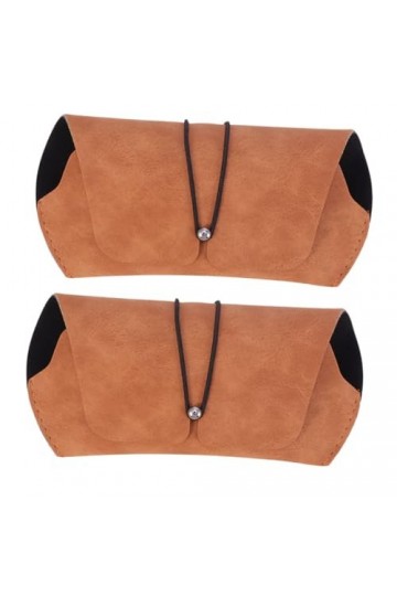 SOIMISS 2Pcs Boîte De Rangement De Lunettes De Soleil Lunettes De Soleil Vintage Pour Hommes Brassards En Cuir Lunettes De So