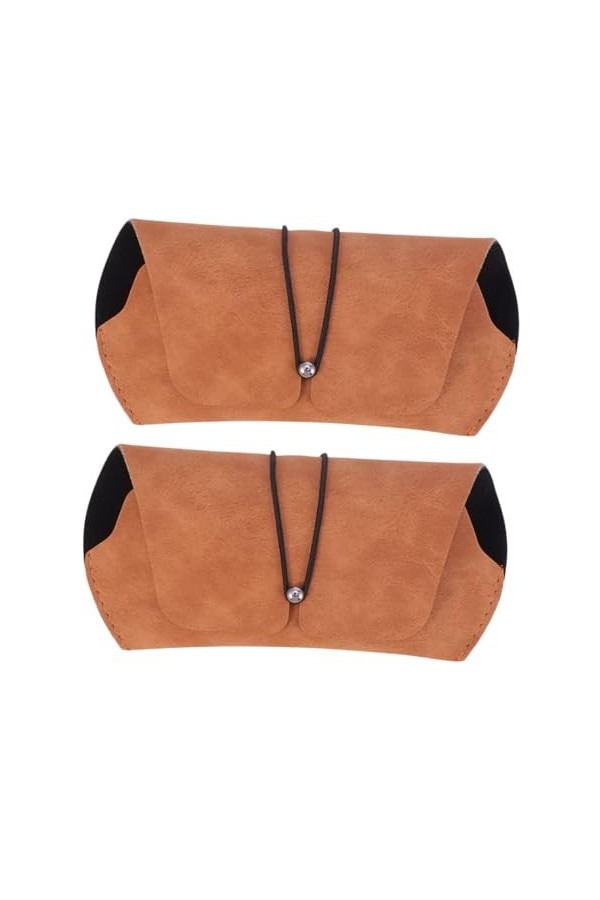 SOIMISS 2Pcs Boîte De Rangement De Lunettes De Soleil Lunettes De Soleil Vintage Pour Hommes Brassards En Cuir Lunettes De So