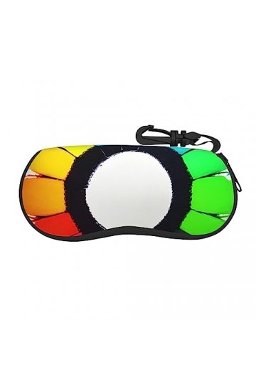 ZYVIA Étui à lunettes en néoprène souple, imperméable, anti-rayures, léger et facile à transporter pour homme et femme, noir,