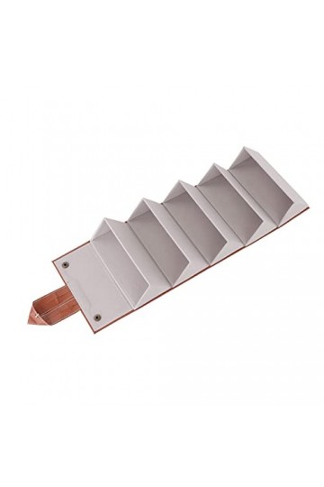 Haofy Étui à Lunettes de Voyage Organisateur Portable Lunettes de Soleil étui à Lunettes Pliable Facile à Suspendre Brun 