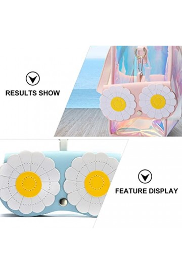 DOITOOL Lot de 4 sacs à lunettes avec crochet pour femme et fille