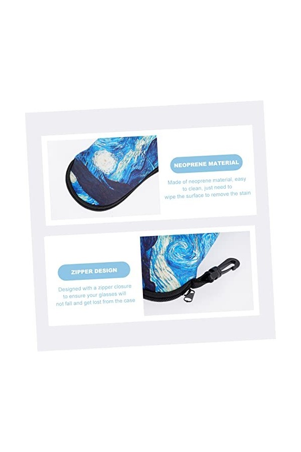 WRITWAA 2 Pièces Sac De Lunettes De Soleil De Sécurité Pour Lunettes De Soleil à Lunettes De Soleil Sac à Lunettes à Lunettes