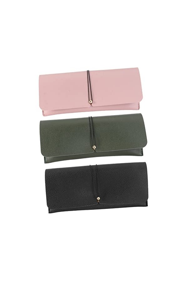 CORHAD 3 Pièces à Lunettes Porte-lunettes De Soleil Portable Organisateur De Lunettes Montures De Lunettes Claires Voyage Des