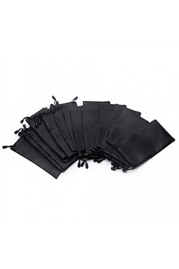 1/5/10/pcs chiffon doux sac de lunettes de soleil étanche stockage de la poussière en microfibre Color : 10PCS, Size : 1SIZE