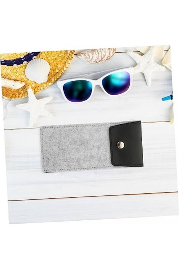 STOBOK 4 Pièces Étui À Crayons En Feutre Pochettes À Lunettes Souples Étui À Lunettes En Feutre Doux Étui De Poche Pour Lunet