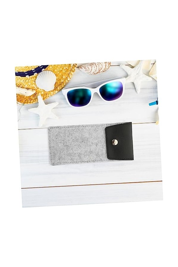 STOBOK 4 Pièces Étui À Crayons En Feutre Pochettes À Lunettes Souples Étui À Lunettes En Feutre Doux Étui De Poche Pour Lunet