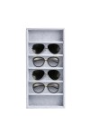 Mednkoku Organisateur de lunettes de soleil, plateau de rangement des lunettes de soleil, 6 grilles de rangement de couleurs 