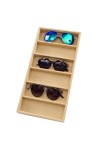 Mednkoku Organisateur de lunettes de soleil, plateau de rangement des lunettes de soleil, 6 grilles de rangement de couleurs 