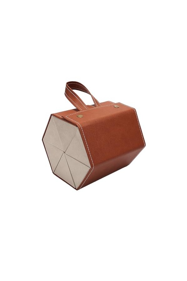 Libcflcc Boîte de rangement de lunettes, boîte de rangement de lunettes, étui de protection de lunettes en Faux cuir Durable 