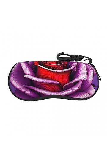 ZYVIA Étui à lunettes en néoprène souple, imperméable, anti-rayures, léger et facile à transporter pour homme et femme, rose 