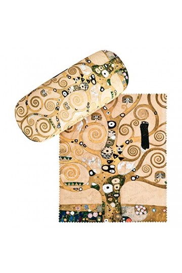 von Lilienfeld Étui Lunettes Gustav Klimt : Larbre de vie Boîte Robuste Étui Lunettes de Soleil Chiffon de Nettoyage Art