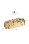 von Lilienfeld Étui Lunettes Gustav Klimt : Larbre de vie Boîte Robuste Étui Lunettes de Soleil Chiffon de Nettoyage Art