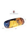 von Lilienfeld Étui Lunettes Boîte Robuste Cadeau Étui Lunettes de Soleil Chiffon de Nettoyage Art Vincent van Gogh : Café de