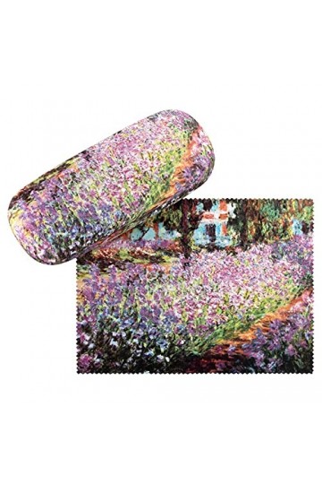 von Lilienfeld Étui Lunettes Boîte Robuste Cadeau Étui Lunettes de Soleil Chiffon de Nettoyage Fleur Art Claude Monet: Le Jar