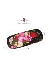 VON LILIENFELD Étui Lunettes William Hammer : Panier de roses Fleur Art Chiffon de Nettoyage Boîte Robuste Cadeau Étui Lunett