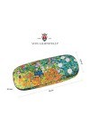 von Lilienfeld Gustav Klimt: Jardin de campagne Étui Lunettes Boîte Robuste Cadeau Étui Lunettes de Soleil Chiffon de Nettoya