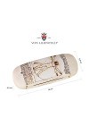 VON LILIENFELD Étui Lunettes Léonard de Vinci : Lhomme de Vitruve Chiffon de Nettoyage Boîte Robuste Cadeau Étui Lunettes de