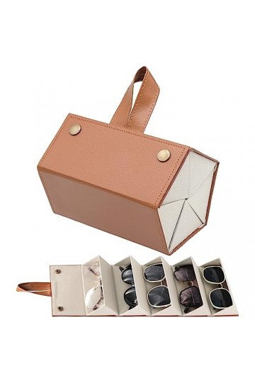 Klsoale Rangement Lunette De Soleil, Porte-Lunettes Mural Pliable é Boite Lunette De Soleil à 5 Fentes Pour Rangement Lunette