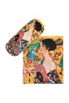 von Lilienfeld Gustav Klimt: La dame à léventail Étui Lunettes Boîte Robuste Cadeau Étui Lunettes de Soleil Chiffon de Netto