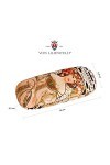 VON LILIENFELD Étui Lunettes Chiffon de Nettoyage Boîte Robuste Cadeau Étui Lunettes de Soleil Arte Alfons Maria Mucha: F. Ch