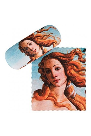 VON LILIENFELD Étui Lunettes Botticelli : La naissance de Vénus Chiffon de Nettoyage Boîte Robuste Cadeau Étui Lunettes de So