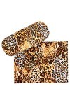 VON LILIENFELD Étui Lunettes Boîte Robuste Cadeau Étui Lunettes de Soleil Grands Félins Chiffon de Nettoyage Léopard