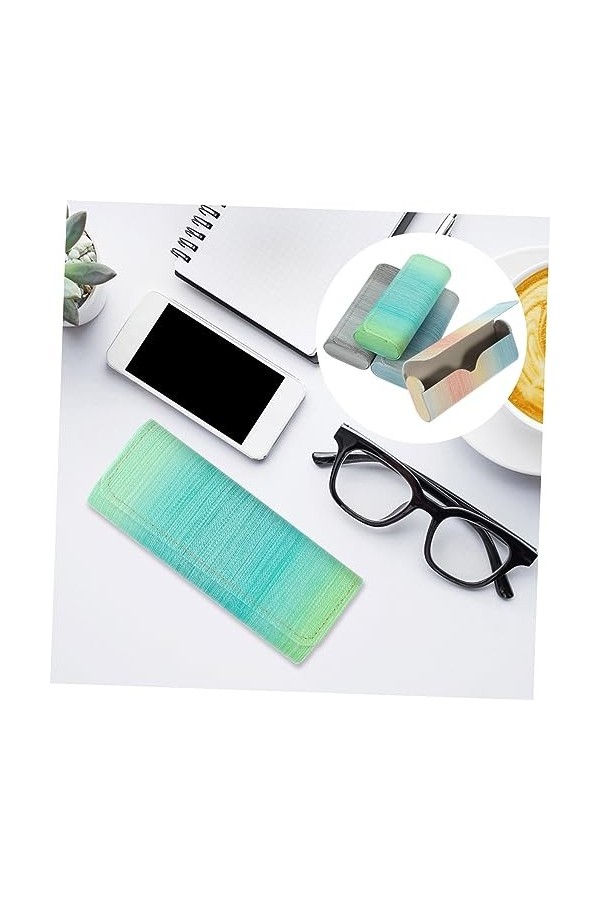 Healeved Étuis Pour Lentes 4 Pièces À Lunettes Conteneur De Lunettes Porte-Lunettes De Soleil De Rangement Pour Lunettes Étui