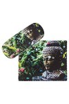 VON LILIENFELD Bouddha Étui Lunettes Boîte Robuste Cadeau Étui Lunettes de Soleil Chiffon de Nettoyage Art