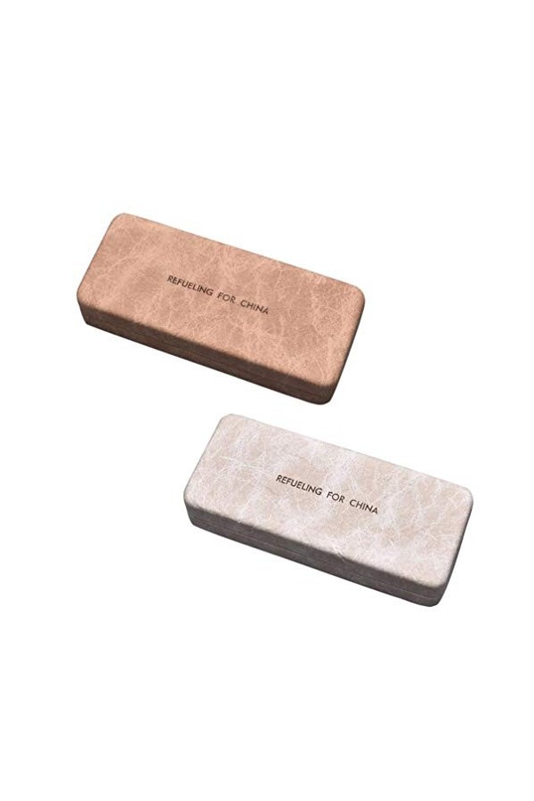 Cabilock Lot de 2 étuis à Lunettes Portables - Style Vintage - pour Homme et Femme - Couleur aléatoire