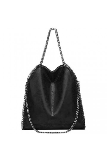 NIYUTA Conception de la Chaîne Étanche Sac Cabas Femme Hobo Bag Faux Cuir Grande Capacité Cabas Fourre Tout pour Faire du Sho