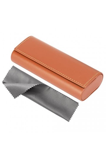 Vemiss Étui à lunettes rigide pour homme et femme - orange - Medium