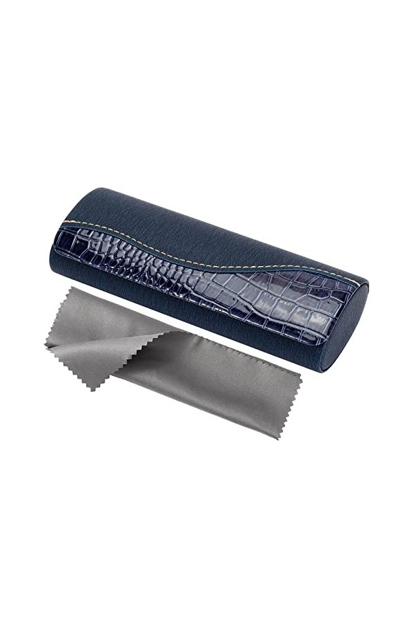 Vemiss Étui à lunettes rigide pour homme et femme - orange - Medium