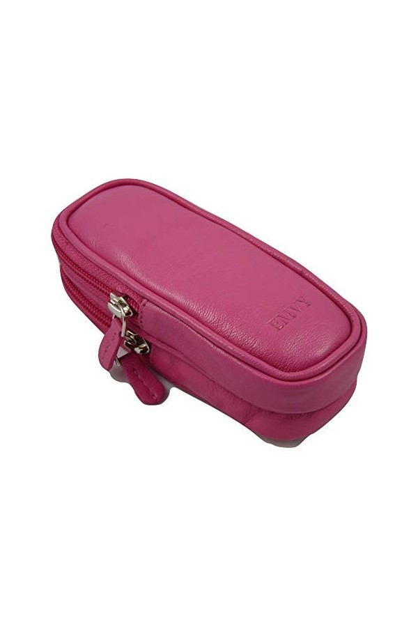 Love EMVY Étui à lunettes double en cuir souple Unisexe