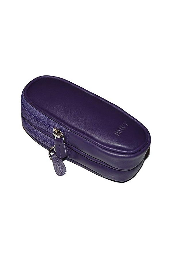 Love EMVY Étui à lunettes double en cuir souple Unisexe