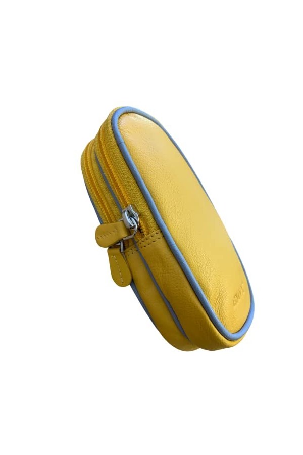 Love EMVY Étui à lunettes double en cuir souple Unisexe