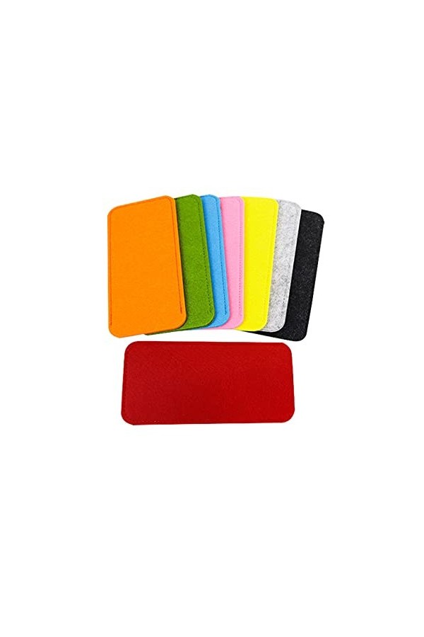 AWOCAN Lot de 8 étuis à lunettes en feutre multicolores doux pour homme et femme